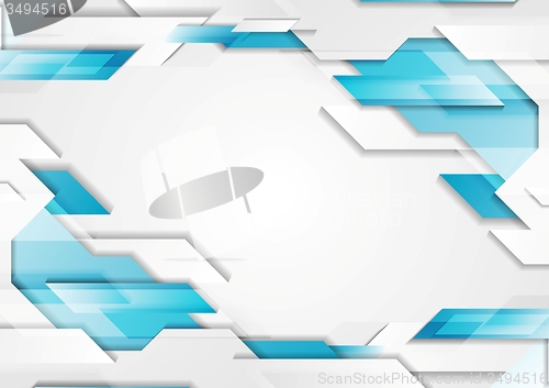 Image of Abstract geometric tech corporate background