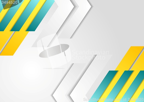 Image of Bright corporate tech abstract background
