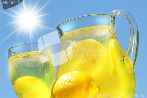 Image of Cool lemonade on a hot summer day