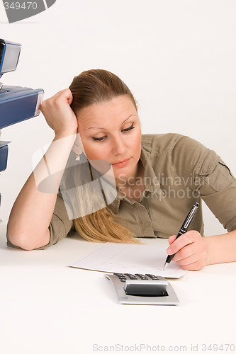Image of Successful business woman working