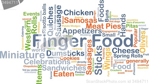 Image of Finger food background concept