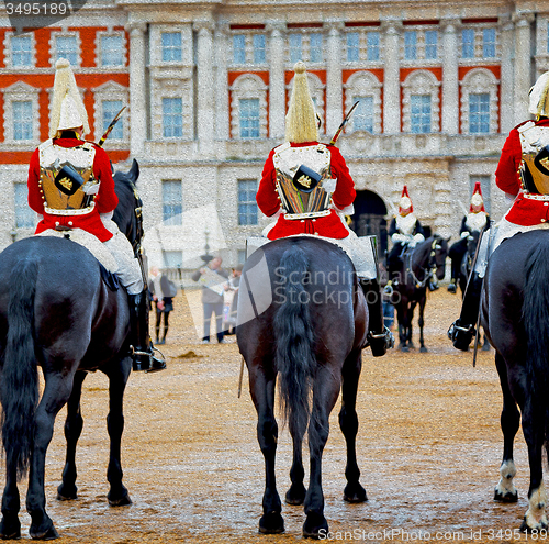 Image of for    the queen in london england horse and cavalry 