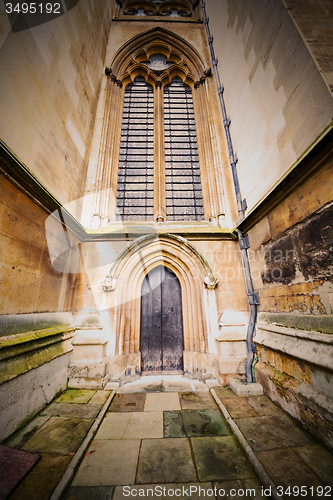 Image of weinstmister  abbey in london old church door and marble antique