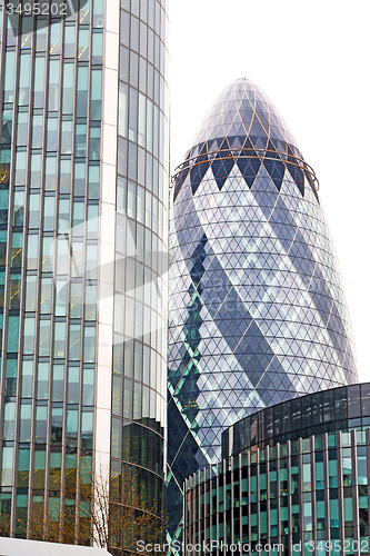 Image of new     building in london     financial  window