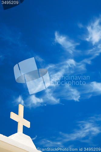 Image of in europe greece a cross the  