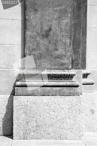 Image of abstract old column in the  country  of europe italy and marble 