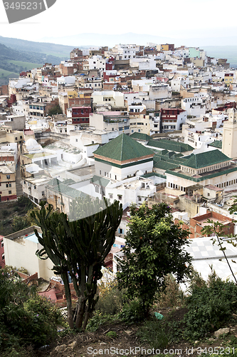 Image of constructions   in the       village    morocco africa field 