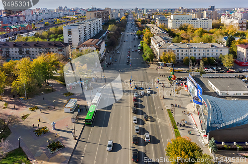 Image of Republics and Holodilnaya intersection. Tyumen