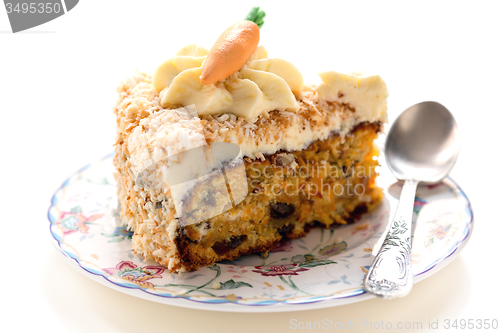 Image of Carrot cake on a plate.