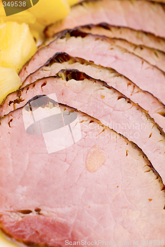 Image of sliced roasted ham