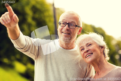 Image of senior couple in park