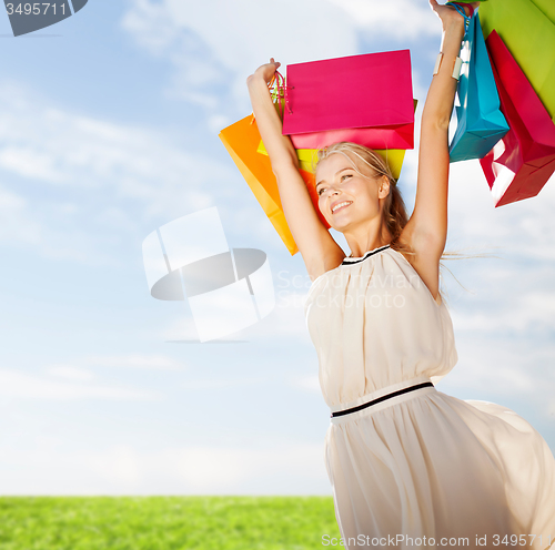 Image of woman with shopping bags
