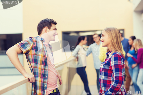 Image of group of smiling students outdoors