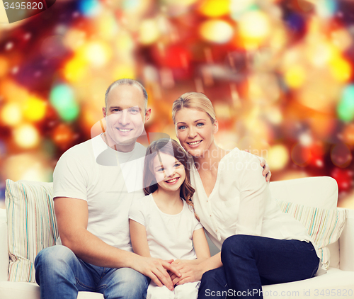 Image of happy family at home