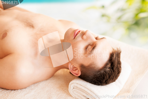 Image of man in spa