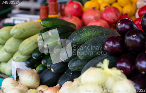 Image of close up of squash at street farmers market