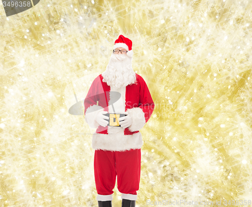 Image of man in costume of santa claus