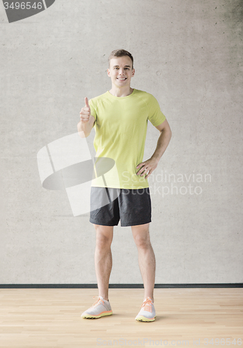 Image of smiling man in gym