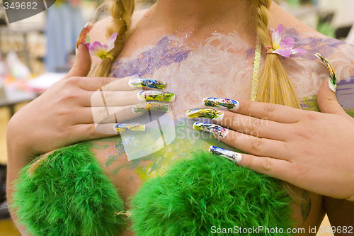 Image of colored nails