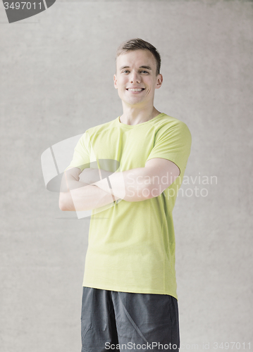 Image of smiling man in gym