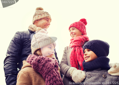 Image of happy family outdoors