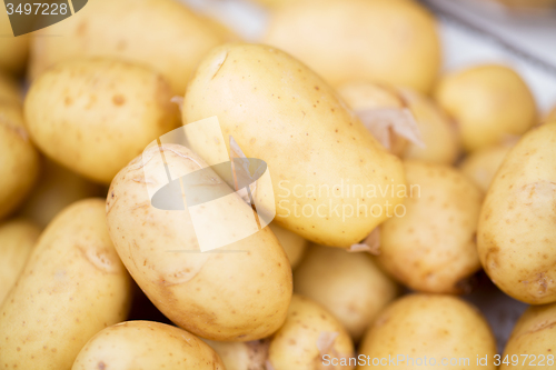 Image of close up of potato at street market