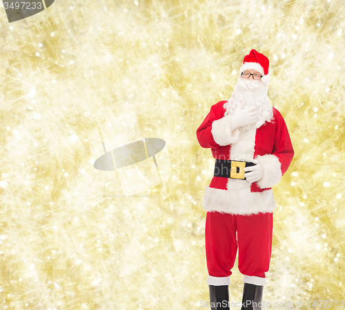 Image of man in costume of santa claus