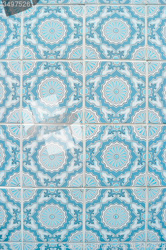 Image of Traditional Portuguese glazed tiles