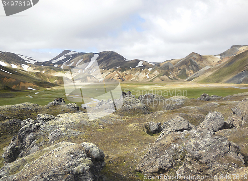 Image of mountain scenery in Iceland