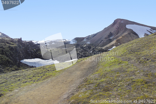 Image of mountain scenery in Iceland