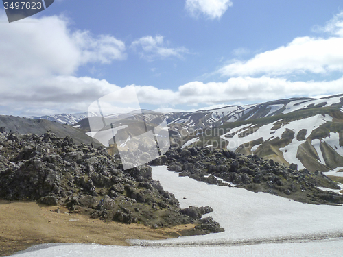 Image of mountain scenery in Iceland