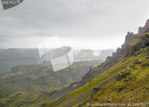 Image of mountain scenery in Iceland