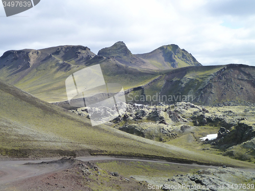 Image of mountain scenery in Iceland