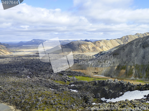 Image of mountain scenery in Iceland