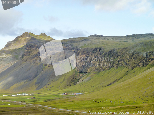 Image of mountain scenery in Iceland