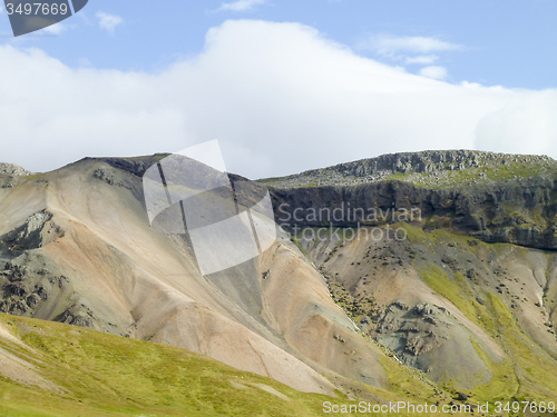 Image of mountain scenery in Iceland