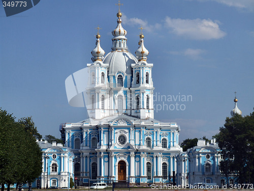 Image of Smolny Cathedral in Petersburg