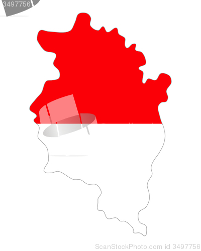 Image of Map and flag of Vorarlberg