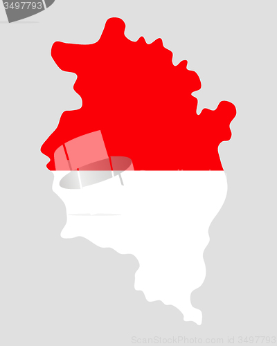 Image of Map and flag of Vorarlberg