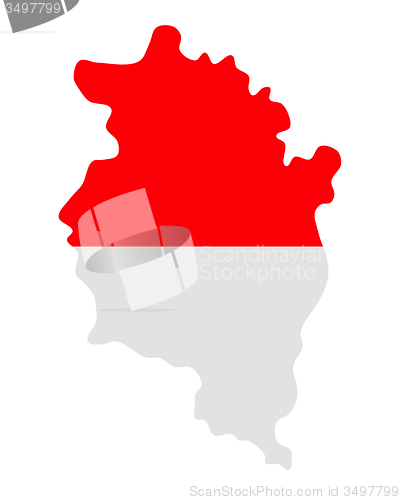 Image of Map and flag of Vorarlberg