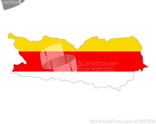 Image of Map and flag of Carinthia