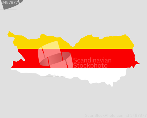 Image of Map and flag of Carinthia