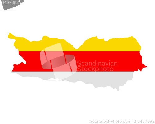 Image of Map and flag of Carinthia