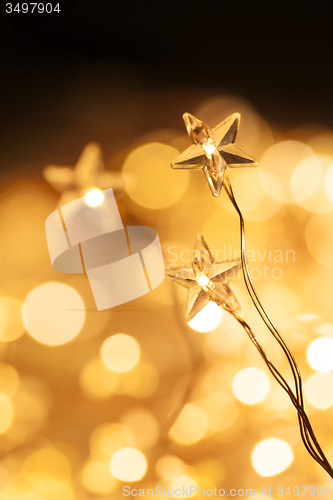 Image of Christmas star lights