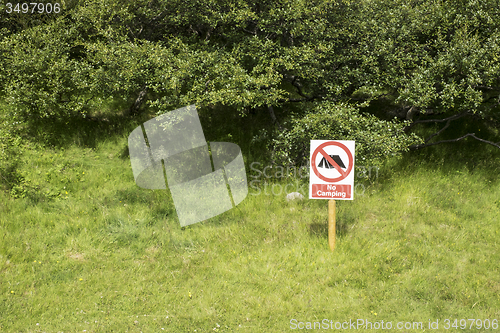 Image of No camping allowed
