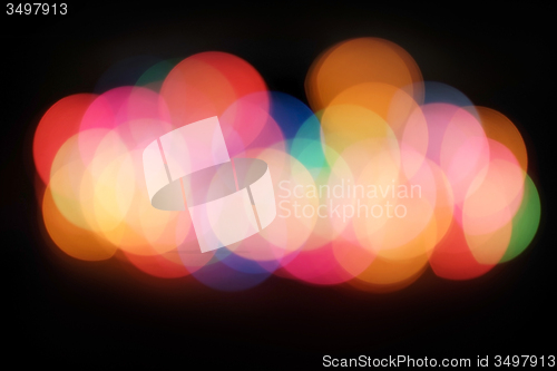 Image of Blurry colorful lights