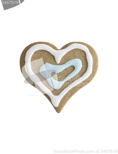Image of Heart shaped gingerbread cookie\r