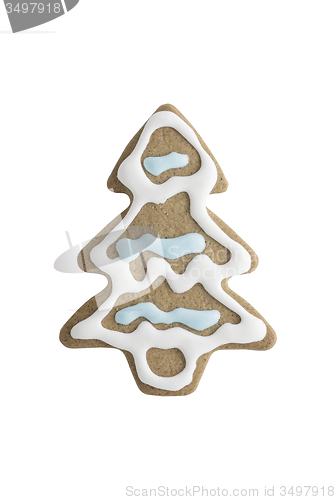 Image of Tree shaped gingerbread cookie\r