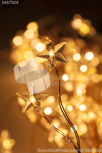 Image of Christmas star lights