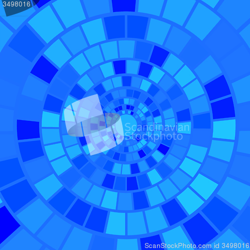 Image of Blue Mosaic Background. 